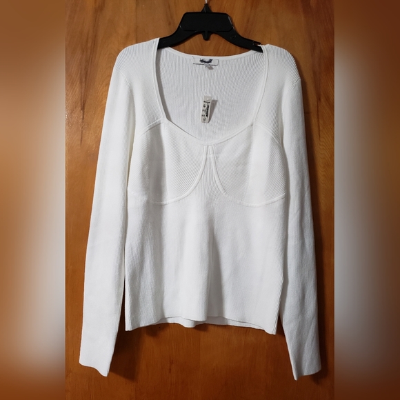 Madewell Wide Rib Sweater Top NM615,  XL nwt - Picture 5 of 10